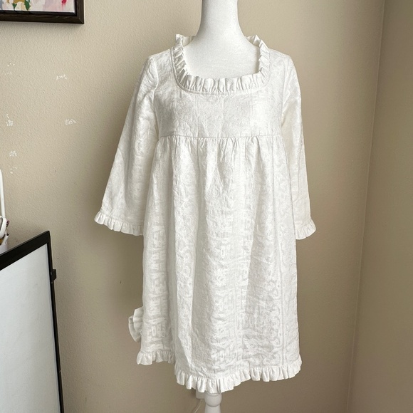 TUCKERNUCK | White Embroidered Cross Stitch Clara Dress size XS - Picture 6 of 13